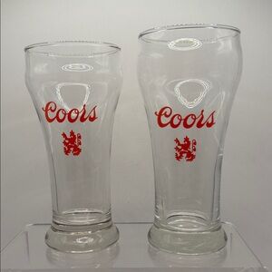 Vintage Coors Beer Glasses